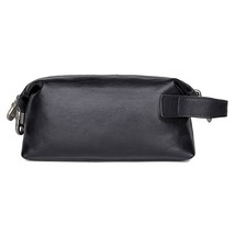 crazy horse leather Dopp Kit,men&#39;s cosmetic bag male toiletry bag vintage wash b - £42.28 GBP