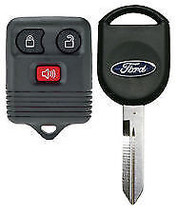 Ford 3 Button  Remote + Ford H92 H84 4D63 Uncut Chiped Key ( SA ) Ford LOGO - £10.95 GBP