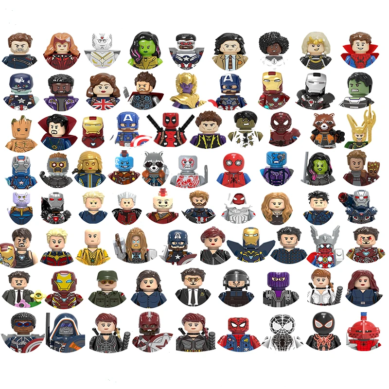 Play Hot  Avengers DIY Mini 3D Superhero Model Character Set Building Blocks Aem - £23.15 GBP