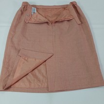 Kasper Women's Coral Rear Zipper & Slit Pull-On Skirt Size 14P Waist 32" image 2