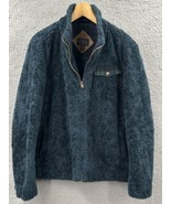PENDLETON Womens Large Green Fuzzy High Pile Teddy Bear Fleece Zip Jacke... - $458.27 MXN