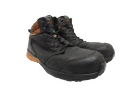 Timberland PRO Men&#39;s Mid Reaxion CT Safety Work Boots A21RU Black Size 11W - £45.69 GBP