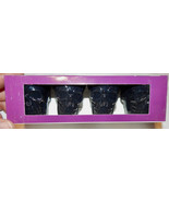 Shot Glasses Halloween Skulls 4 Pack Plastic Black Color NIB 208N - $3.82 CAD