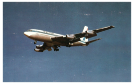 United Air Lines Boeing 720 landing at Stapleton Denver CO Airplane Post... - £7.75 GBP