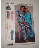 Simplicity Pattern R10389 PAJAMAS PJ&#39;S LOUNGEWEAR Girls S-L Misses XS-XL... - £7.95 GBP