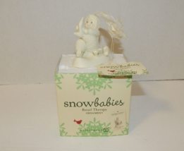 Snowbabies Retail Therapy Ornament Baby Trying On Shoes Dept 56 Porcelain 2012 - £15.40 GBP