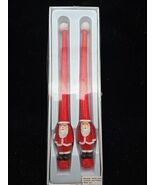 NEW *Department 56* - Pair of 11&quot; tall SANTA CLAUS Candles Candlesticks ... - $343.22 MXN
