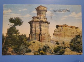 Vtg 1951 Postcard The Lighthouse, Palo Duro State Park, Texas Panhandle - £3.12 GBP