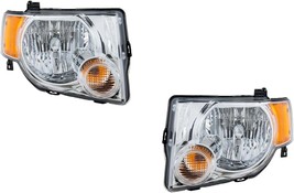 Headlights Headlamps For Ford Escape XLS XLT Sport 2011 Halogen Left Rig... - $261.76