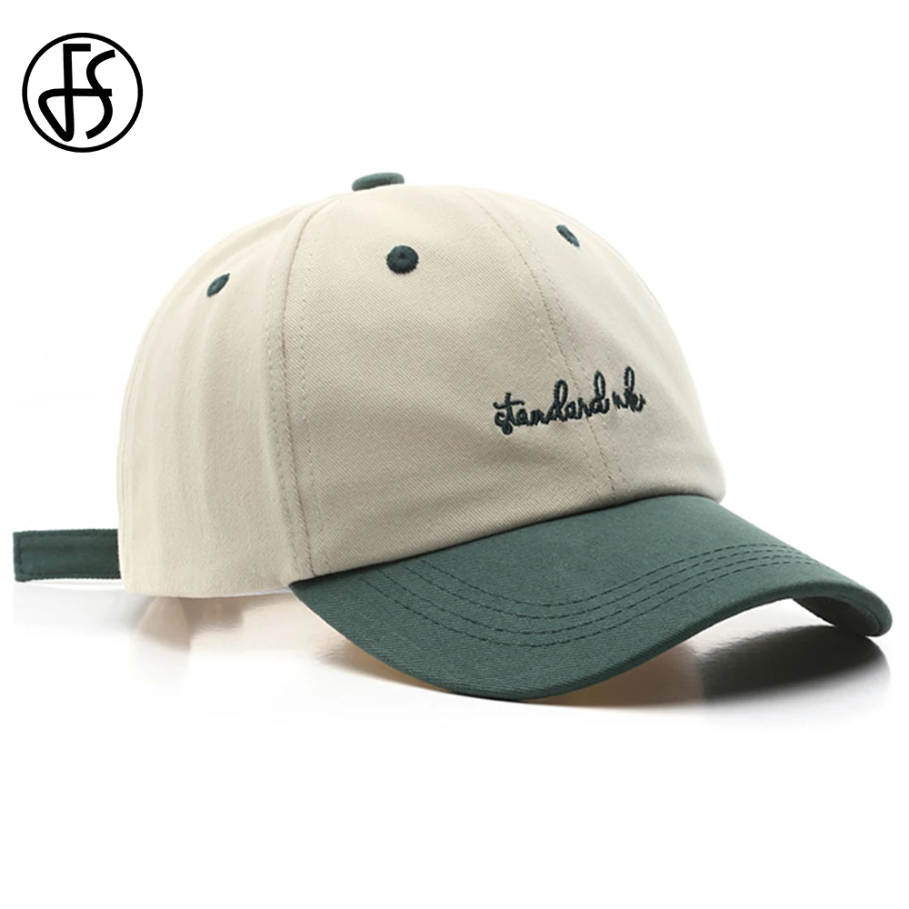 FS Stylish Green Baseball Cap For Men Women Brand Cotton Trucker Caps Adjustable - £10.79 GBP+