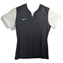 Black Workout Shirt with White Sleeves Womens Size Medium Soccer Nike Breathable - £19.62 GBP
