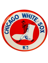 Chicago White Sox Sports pin button vtg MLB Baseball pinback LARGE 6 inc... - £23.42 GBP