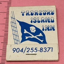 Vintage Matchbook  Treasure Island Inn  Daytona Beach Shores, Florida gmg - £9.24 GBP