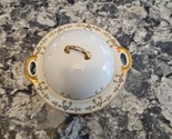 Antique Haviland Limoges 580 china butter dish with lid and strainer - $39.60