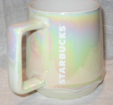 Starbucks Holiday Mug-Unicorn Drip Paint-Iridescent-12 oz - $16.00