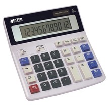 Extra Large Electronic Desktop Calculator, 12-Digit Lcd Display, Angled ... - $19.99