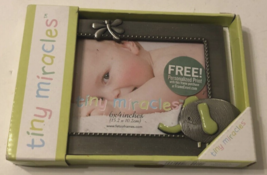 2011 Tiny Miracles 6&quot; x 4&quot; Photo Picture Frame Moxie Elephant Baby Drago... - $8.44
