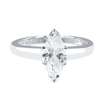 Marquise Fidanzamento Solitario Anello 2.5CT Diamanti Finti 14K Bianco Dorato - $178.27