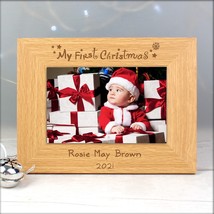 My First Christmas Personalised Photo Frame - Christmas Gift - Christmas Photo - - £11.18 GBP