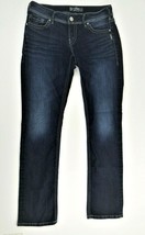 Silver Jeans Suki Straight Blue Denim Jeans Dark Wash Womens  W 29 L 32 - £33.92 GBP