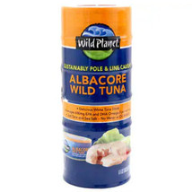 Wild Planet Albacore Wild Tuna Fish 5 oz Can 6-count Kosher NON GMO Gluten-Free - £24.92 GBP