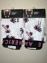 X2  LARGE American Eagle Stretch Boxer 4” Inseam Retails $15.95 Each BNWTS - $20.78