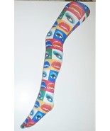 Lips Eyes 60&#39;s 70&#39;s Festival Tights Andy Warhol Vintage pop art Patterne... - $12.95