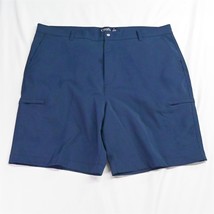 Chaps Ralph Lauren 40 x 9&quot; Navy Blue Performance Stretch Mens Zip Cargo Shorts - £13.31 GBP