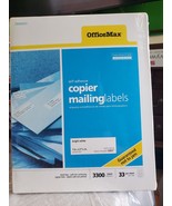 OfficeMax Laser Mailing Labels White 1&quot; x 2 5/8&quot; Self Adhesive, 3000 Labels - $355.23 MXN