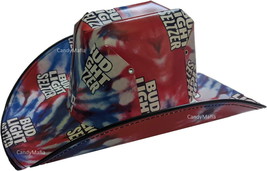 NEW Bud Light Seltzer Cowboy Cowgirl Hat Beer Box Cardboard Hat from Nas... - $42.95