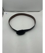 Montana Ostrich Leather Oval Buckle Western Belt Black Size 34 - $49.49
