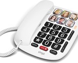 Smpl Hands-Free Dial Photo Memory Corded Phone, One-Touch Dialing, Large - $64.92