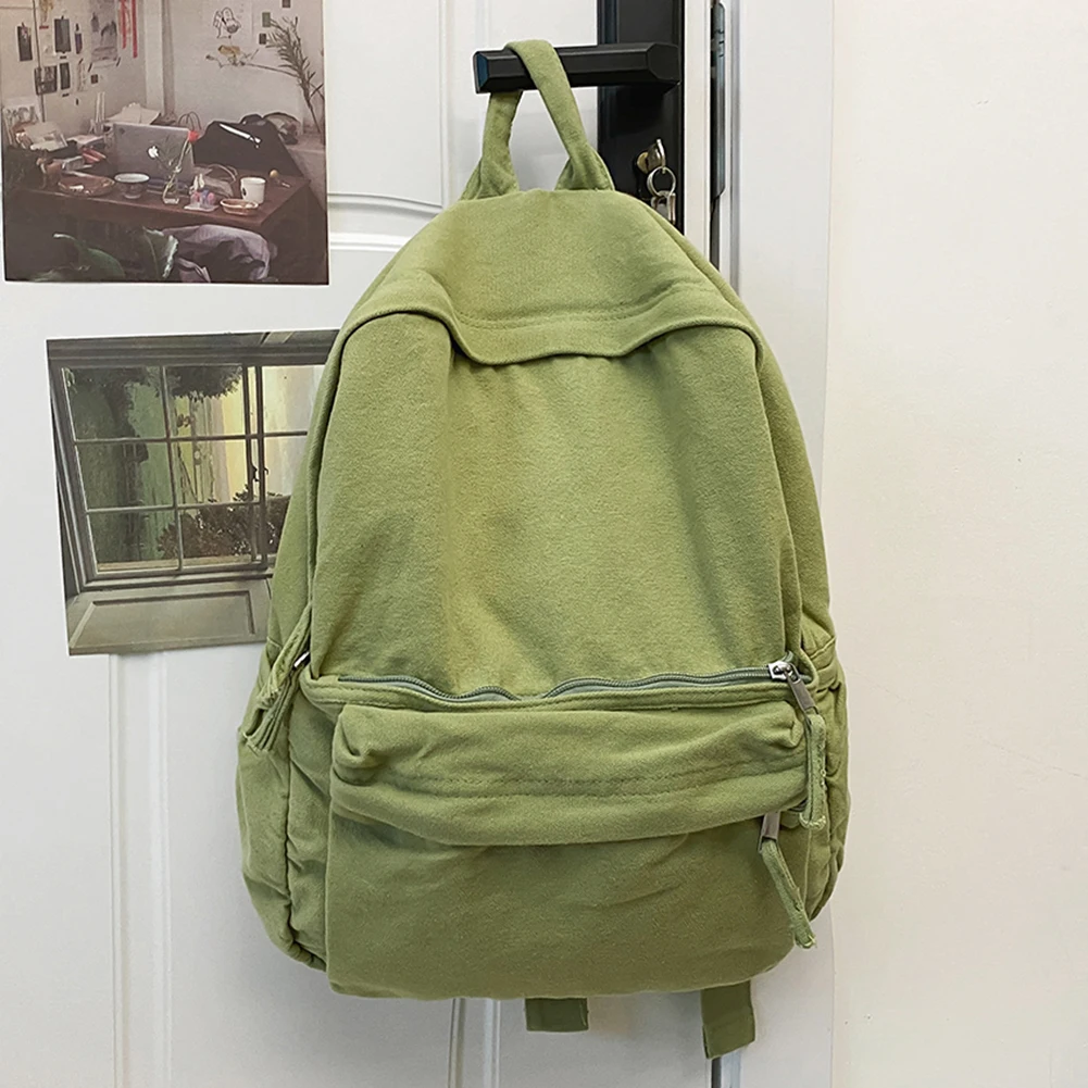 Canvas Fashionable Backpack Adjustable Shoulder Straps Solid Travel Bag Comforta - $74.19