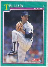 An item in the Sports Mem, Cards & Fan Shop category: M) 1991 Score Baseball Trading Card - Tim Leary #631