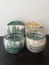 Snowcapped Fir &amp; Berries &amp; Evergreen Candles New In Box - £10.52 GBP
