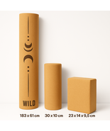 Wild Core 3-Piece Cork Yoga Set – Premium Mat + Roller + Block (Eco-Frie... - €301,20 EUR