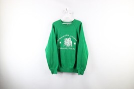 Vintage 70s Mens XL Spell Out St Patricks Center Detroit Michigan Sweatshirt USA - £38.98 GBP