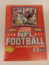 1990 Score Series 1 NFL Football Player Cards &amp; Trivia Cards 36 Pack Sealed Box - £31.89 GBP