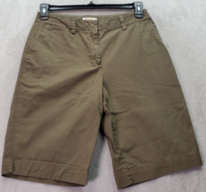 Vintage Talbots Shorts Womens Petite 10 Brown Cotton Stretch Pockets Medium Wash - £13.93 GBP