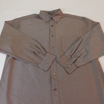 Daniel Cremieux Collared Shirt Men's Large Gray Long-Sleeve Fine Egyptian Cotton image 5