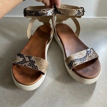 MIA Melvina Faux Snakeskin Strappy Sandal sz 9 - $21.24