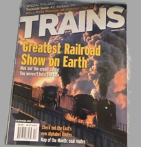 Trains December 2002 Coal Routes Map Greatest Railroad Show On Earth Pul... - £6.27 GBP