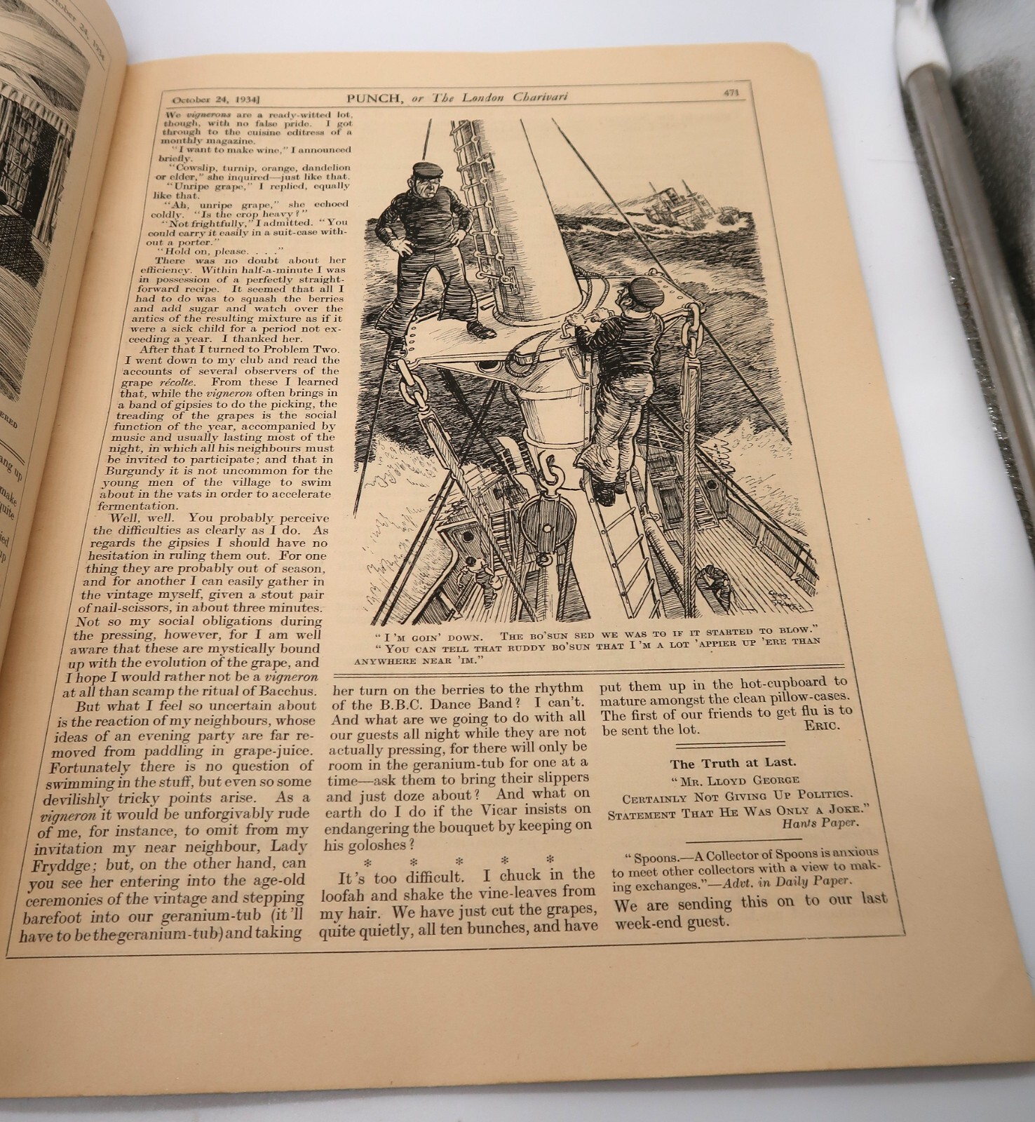 Punch Magazine October 24,  1934 Item image 13