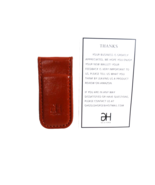 GH GOLD HORSE Slim Magnetic Money Clip Genuine Leather Business Card Holder - $352.42 MXN