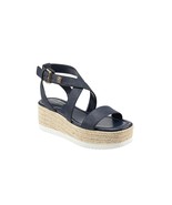 Bandolino Womens 7.5 M Dark Blue Strappy Wedge Platform Heel Sandals NIB... - $47.04 CAD