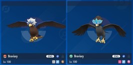 Shiny 6IV XXXL EV Trained Unova &amp; Hisui Braviary Pokémon Scarlet/Violet - $3.95