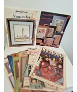 Vintage Cross Stitch Leaflets Patterns Christmas Stocking Country Lighth... - £19.45 GBP