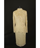 Vintage He-Ro Beaded and Sequined Silk 2-Piece Top and Skirt Set - £85.49 GBP