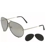 Porsche design Sunglasses P8478 B 69mm Silver / Silver Grey Mirror &amp; Bla... - $7,471.85 MXN
