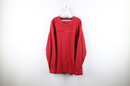 Vtg 90s Nautica Competition Mens M Faded Spell Out Heavyweight Baggy T-Shirt Red - £31.11 GBP